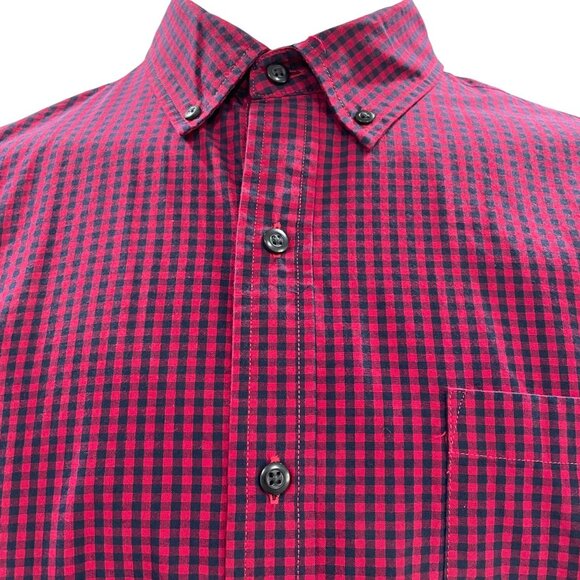 Hawker Rye Mens XL Gingham Check Button-Down Plaid Shirt Classic Casual Stylish - Picture 6 of 9